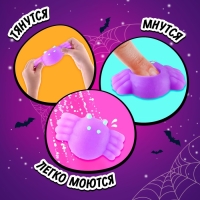 Игрушка-сюрприз &laquo;Мяк-жмяк&raquo;, паук с наклейками, МИКС