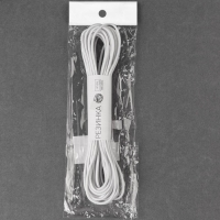 Резинка шляпная, 3 мм, 10 &plusmn; 0,5 м, цвет белый