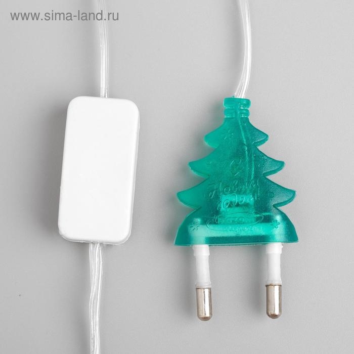 Гирлянда «Нить» 5 м с насадками «Льдинка», IP20, прозрачная нить, 20 LED, свечение мульти (RG/RB), мигание, 220 В Гирлянда «Нить» 5 м с насадками «Льдинка», IP20, прозрачная нить, 20 LED, свечение мульти (RG/RB), мигание, 220 В