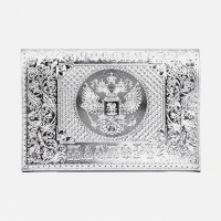 Обложка для паспорта, цвет серебристый Обложка для паспорта, цвет серебристый