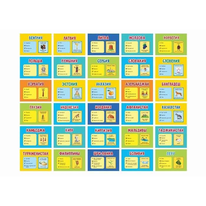 Карточная игра &laquo;Флагомания. Часть 2&raquo;, 54 карточки