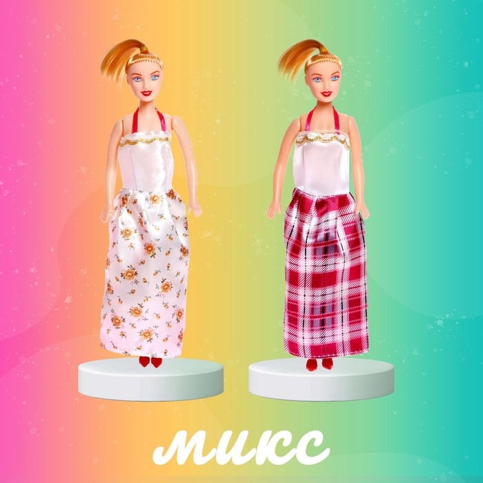 Кукла-модель &laquo;Синтия в супермаркете&raquo; с тележкой и аксессуарами, МИКС