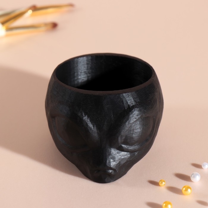 Предмет интерьера Предмет интерьера "Пришелец" высота 5 см, d-6 см черный