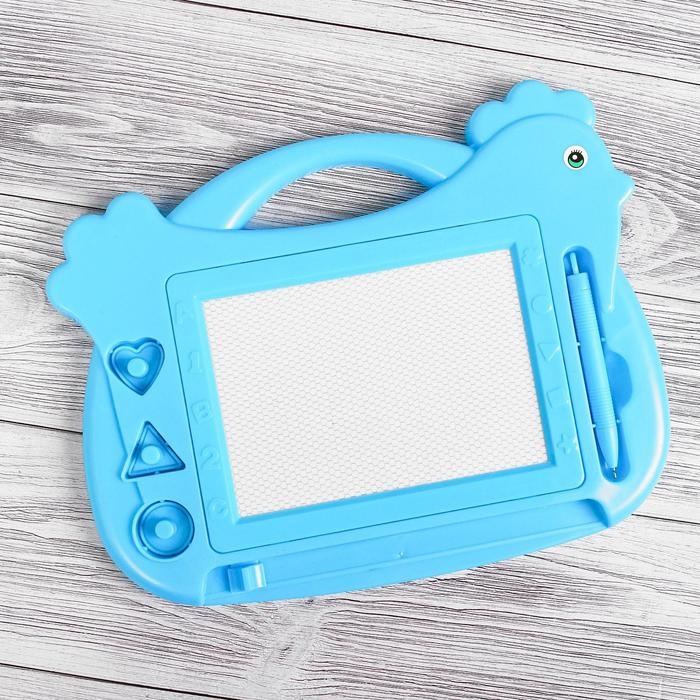 Доска магнитная &laquo;Курочка&raquo;, 3 печати, чёрная крошка, цвета МИКС