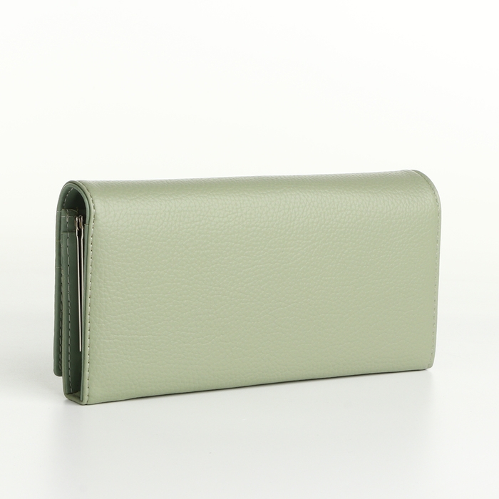 Кошелёк женский на магнитах, цвет зелёный