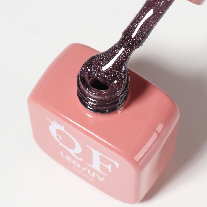 Гель лак для ногтей &laquo;NUDE COLOR GLOW&raquo;, 3-х фазный, 10 мл, LED/UV, цвет фиолетовый (28)