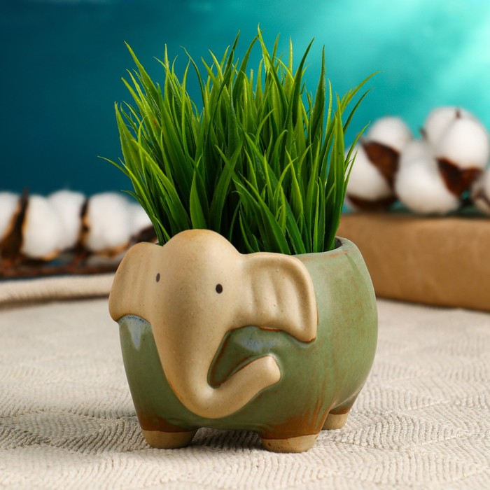 Горшок "Лаки Слоник" 11х9х8см