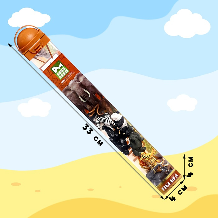 Набор животных &laquo;Дикие звери&raquo;, 12 фигурок