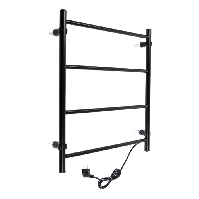 Полотенцесушитель электрический ТЕРА Полотенцесушитель электрический ТЕРА "Электра", 500х600 мм, 4 перекладины, черный