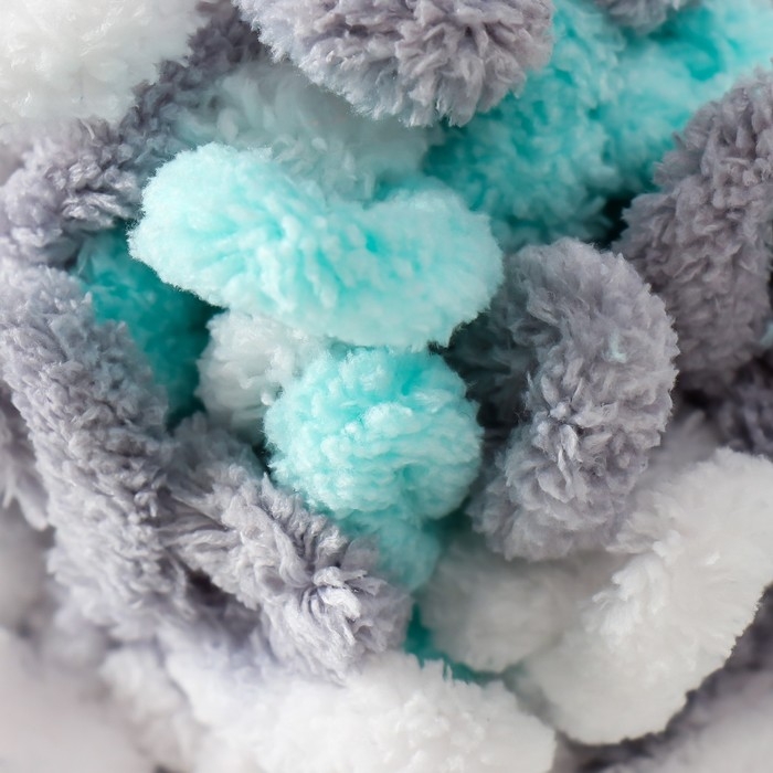 Пряжа "Puffy color" 100 % микрополиэстер 9м/100г  (6408)