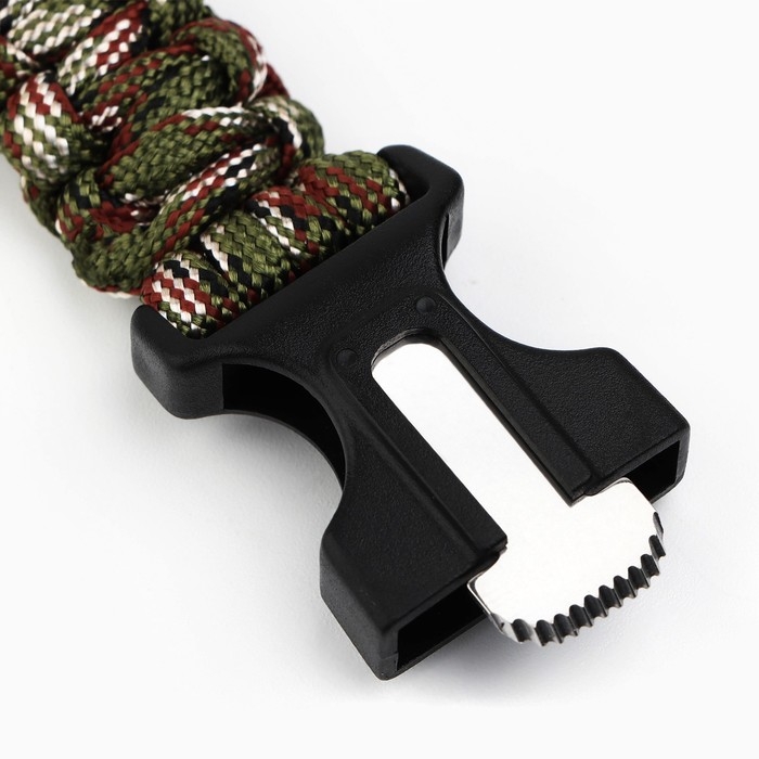 Браслет для выживания «Настоящему защитнику», 26 х 2,5 см. Браслет для выживания «Настоящему защитнику», 26 х 2,5 см.