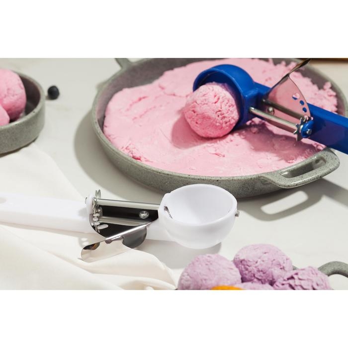 Ложка для мороженого Доляна &laquo;Помощник&raquo;, 20,5 см, 50 мл, цвет МИКС