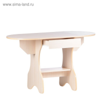 Стол обеденный Эко, 620/1235х600х750, Дуб молочный