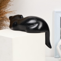 Фигура "Котенок Васька" 14х19см, черный