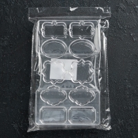 Форма для конфет и шоколада «Рамочка», 10 ячеек, 20×12×2,5 см, цвет прозрачный Форма для конфет и шоколада «Рамочка», 10 ячеек, 20×12×2,5 см, цвет прозрачный