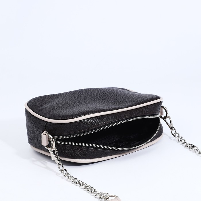 Сумка женская через плечо, TEXTURA, маленький размер, цвет коричневый