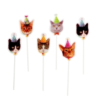 Набор топперов &laquo;С днём рождения. Котики&raquo;, набор 7 шт.