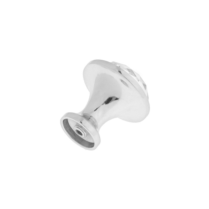 Ручка кнопка ТУНДРА,  d=30 мм, цвет хром