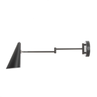 Бра "Центрик" Е27 черный 61х12х10 см