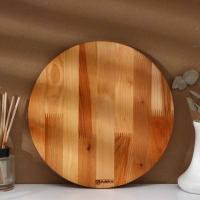 Набор разделочных досок на подставке Adelica &laquo;Итальяно&raquo;, d=30, d=25 см, пропитаны минеральным маслом, берёза