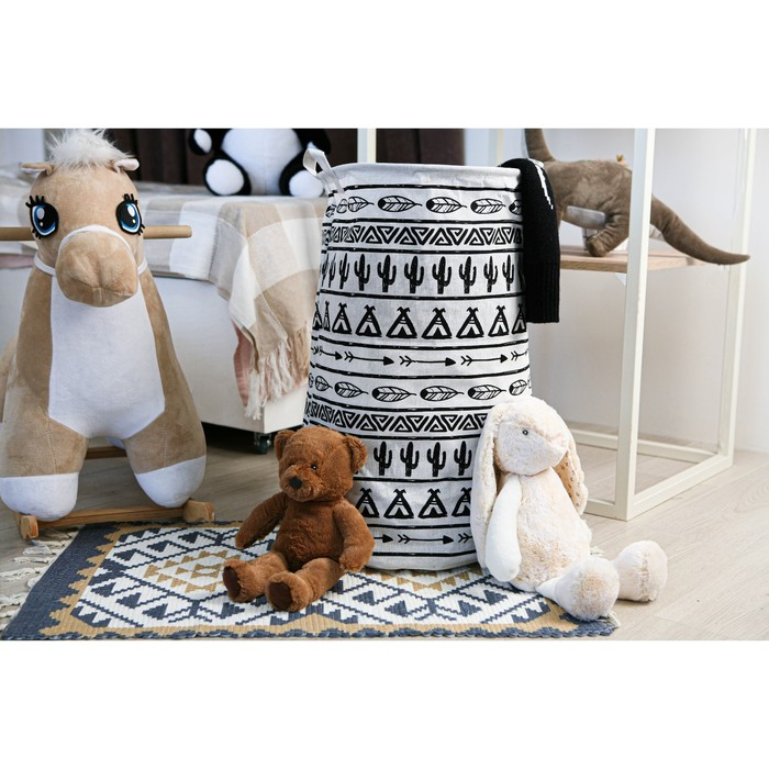 Корзина для белья Доляна «Мексика», 35×35×60 см Корзина для белья Доляна «Мексика», 35×35×60 см