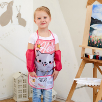 Фартук с нарукавниками детский Этель "Hello cat", 49 х 39 см Фартук с нарукавниками детский Этель "Hello cat", 49 х 39 см