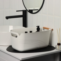 Контейнер для хранения с ручкой LaDо́m &laquo;Лаконичность&raquo;, 39,5&times;22,5&times;17 см, цвет белый