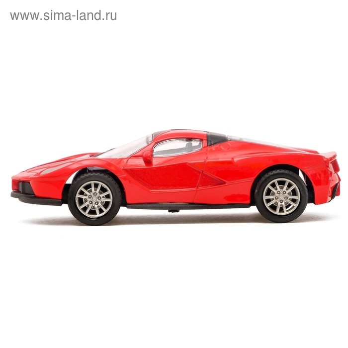 Машина металлическая &laquo;Спорт&raquo;, инерционная, масштаб 1:43, цвет красный