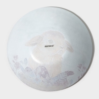 Салатник стеклянный Доляна &laquo;Кролик&raquo;, 1 л, 22&times;5 см