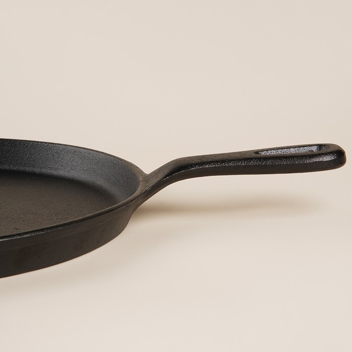 Сковорода блинная чугунная SL Home, d=26 см, h=2,5 см, индукция, цвет чёрный