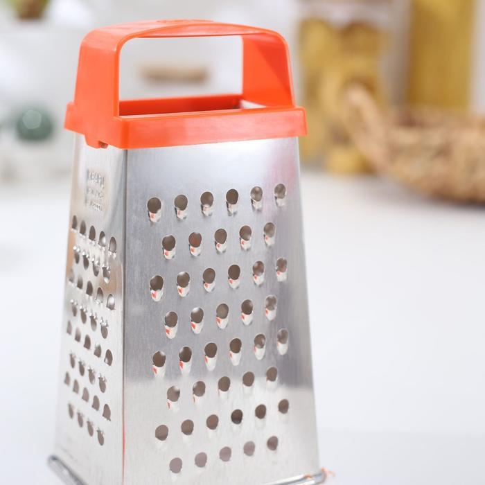 Тёрка «Универсал», 4 грани, с крышкой-дозатором и пластиковой ручкой, 11×8,5×22 см, цвет МИКС Тёрка «Универсал», 4 грани, с крышкой-дозатором и пластиковой ручкой, 11×8,5×22 см, цвет МИКС