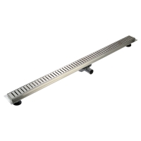 Трап ZEIN, c флaнцeм свободного вращения 360°, 7х120 см, d=40/50 мм, нерж. сталь, сатин Трап ZEIN, c флaнцeм свободного вращения 360°, 7х120 см, d=40/50 мм, нерж. сталь, сатин