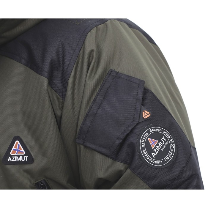 Костюм Костюм "ГОРКА Зимняя", taslan, размер 54, цвет хаки/чёрный