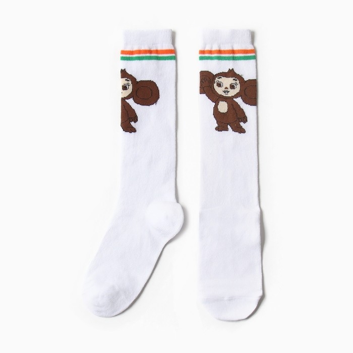 Гольфы детские KAFTAN Чебурашка, размер 16-18 см, цвет белый Гольфы детские KAFTAN Чебурашка, размер 16-18 см, цвет белый