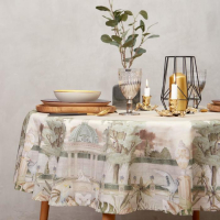Скатерть &laquo;Этель&raquo; Райский сад d=220 +/- 3см