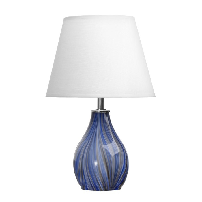 Настольная лампа "Фьюжн" E14 40Вт синий 25х25х39 см RISALUX