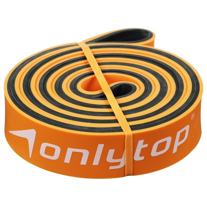 Эспандер ленточный многофункциональный ONLYTOP, 208х2,9х0,45 см, 11-36 кг, цвет оранжевый/чёрный Эспандер ленточный многофункциональный ONLYTOP, 208х2,9х0,45 см, 11-36 кг, цвет оранжевый/чёрный