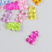 Декор для творчества пластик "Мармеладный мишка с петелькой" набор 20 шт МИКС 0,5х1,1х1,7 см Декор для творчества пластик "Мармеладный мишка с петелькой" набор 20 шт МИКС 0,5х1,1х1,7 см