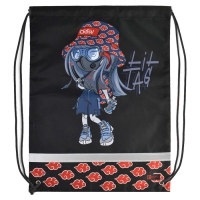 Мешок для обуви 480 х 360 мм, Феникс, сублимация, светоотражающая полоса, "Девочка с баллончиком"