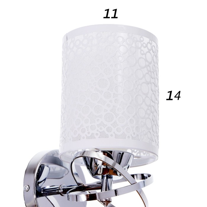 Бра 2571/1 E27 15Вт хром 12х26 см Бра 2571/1 E27 15Вт хром 12х26 см