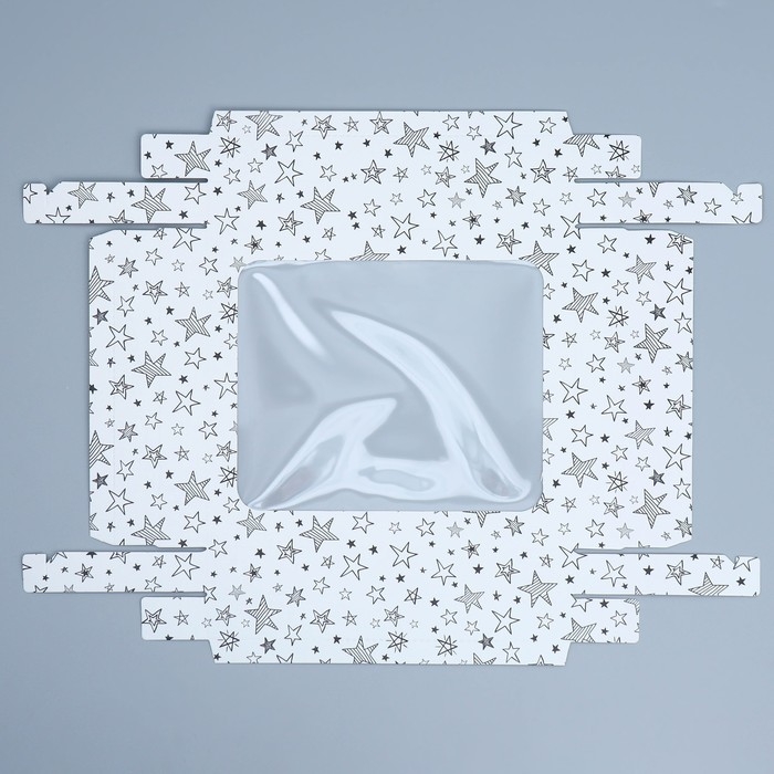 Коробка подарочная, упаковка, &laquo;Звёзды&raquo;, 23.5 х 20.5 х 5.5 см