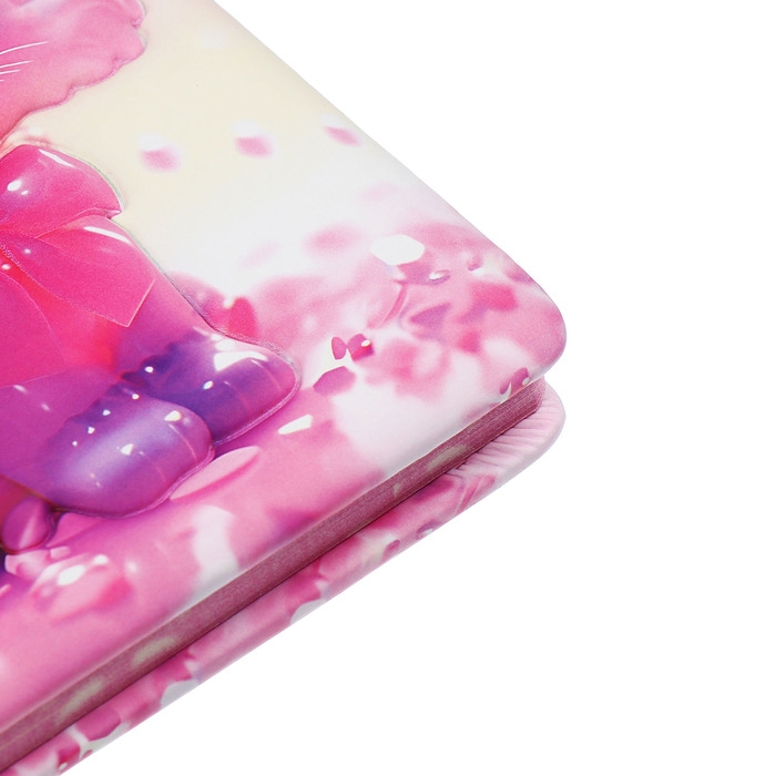 Записная книжка подарочная 96л,линия, цветной срез,обложка ПВХ 3D Кошка (17,7х12,4см)