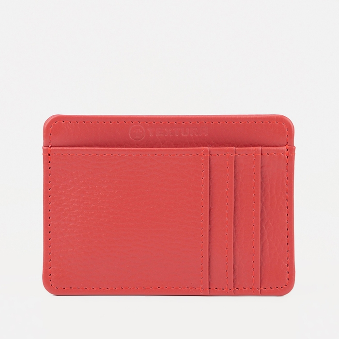 Картхолдер TEXTURA, цвет красный