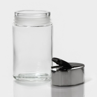 Солонка стеклянная Доляна &laquo;Классик&raquo;, 140 мл, 4&times;5&times;10,5 см