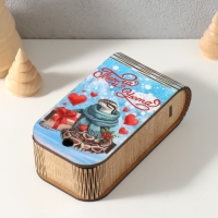 Новогодняя шкатулка-книга "Змея. Тепла и уюта" 13х7х4 см Новогодняя шкатулка-книга "Змея. Тепла и уюта" 13х7х4 см