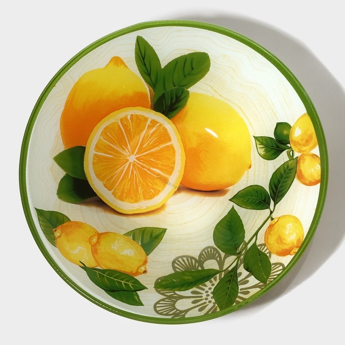 Салатник стеклянный Доляна &laquo;Дольче&raquo;, 1,1 л, 22&times;5 cм