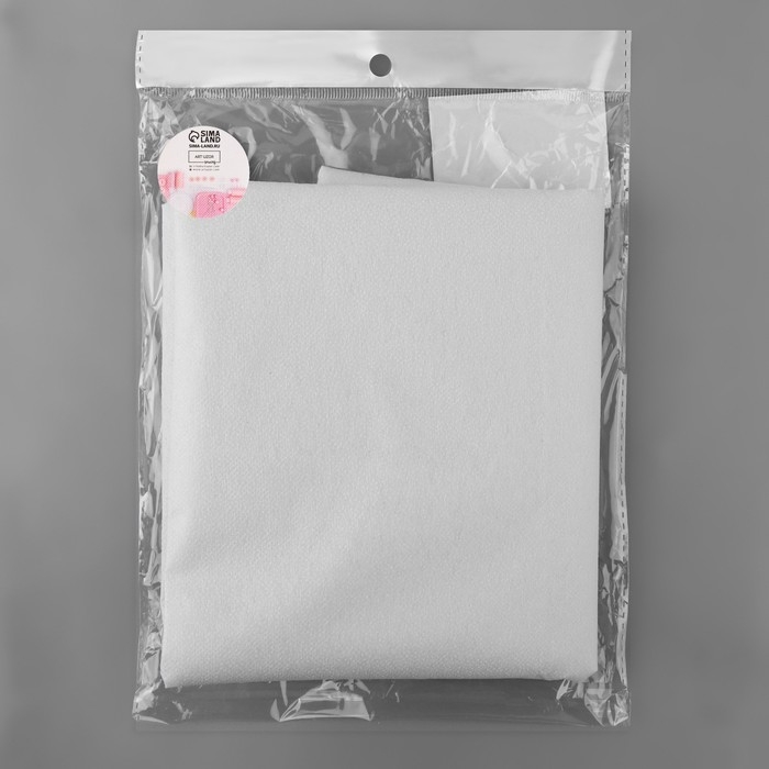 Флизелин клеевой, точечный, 50 г/кв.м, 1 &times; 1 м, цвет белый