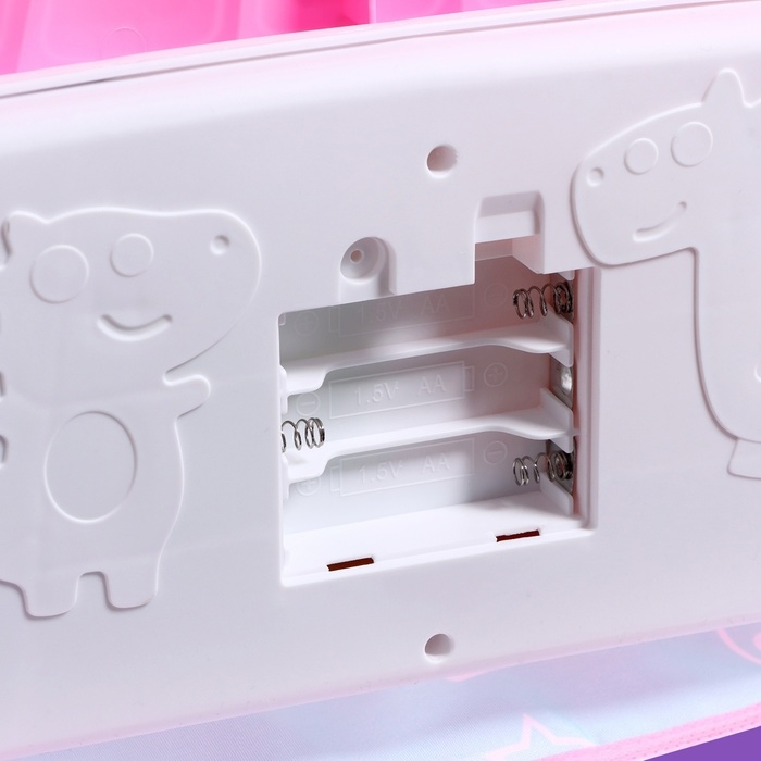 Музыкальный развивающий коврик &laquo;Весёлые зверята&raquo;, цвет розовый