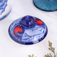 Чайник "Уют", снегири, маленький, 14 х 14 см, гжель Чайник "Уют", снегири, маленький, 14 х 14 см, гжель