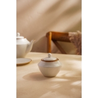 Сахарница фарфоровая SL Home «Волна в камне», 300 мл, 9,5×10,5 см, цвет белый Сахарница фарфоровая SL Home «Волна в камне», 300 мл, 9,5×10,5 см, цвет белый